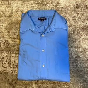 Lands end blue button down